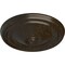 Ekena Millwork Reece Ceiling Medallion (Fits Canopies up to 2 3/8"), 12"OD x 1 3/4"P, Stone Hearth Crackle CM12RESHC - alternate 3